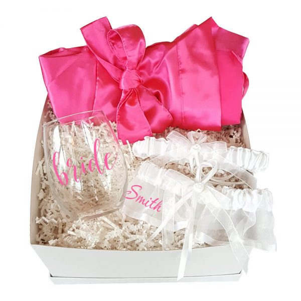 Monogrammed Satin Robe Set Personalized Brides