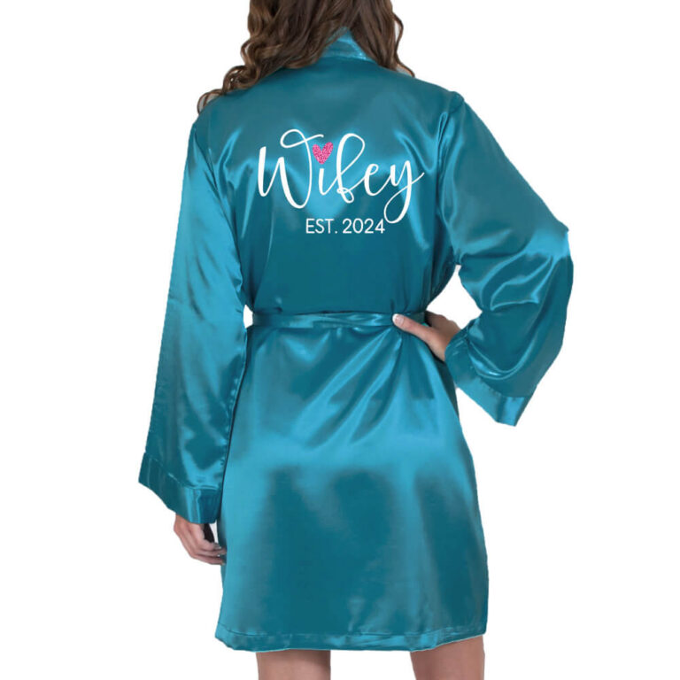 Wifey Satin Robe Personalized Brides