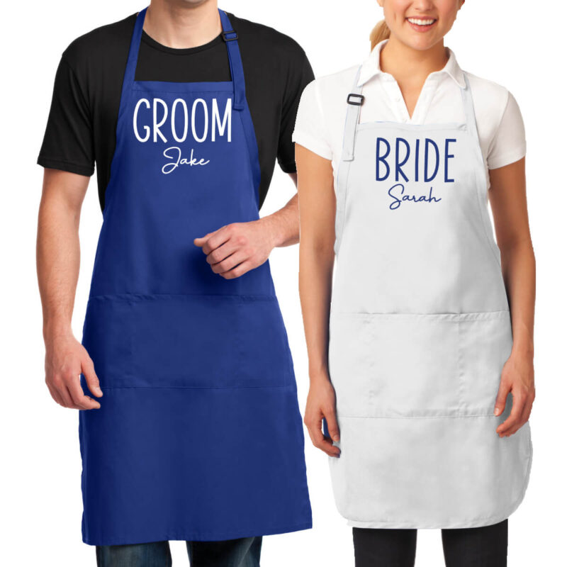 Bride & Groom Apron Set