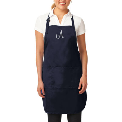 Custom Apron with Embroidered Initial