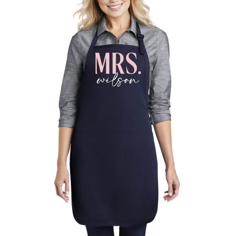 Personalized Mrs Bride Apron Personalized Brides 6808