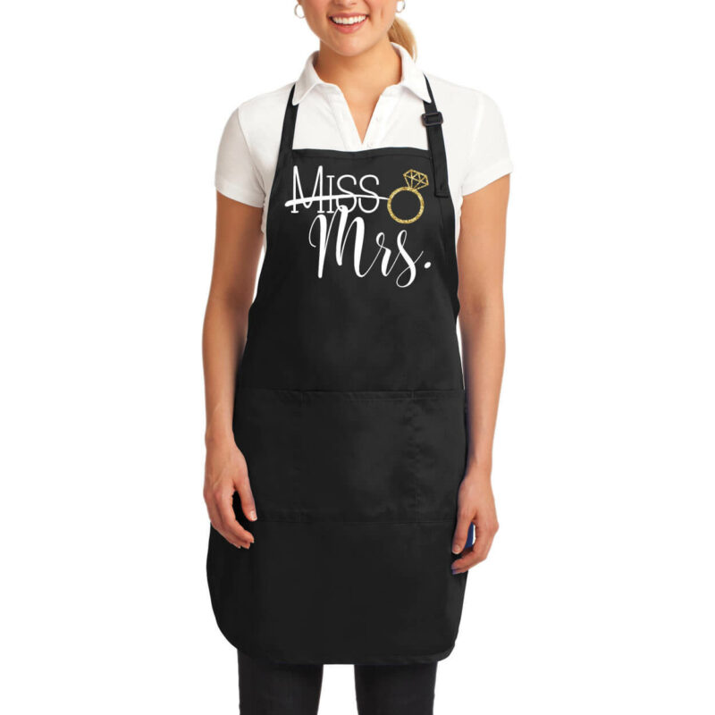 "Miss" to "Mrs." Bride Apron