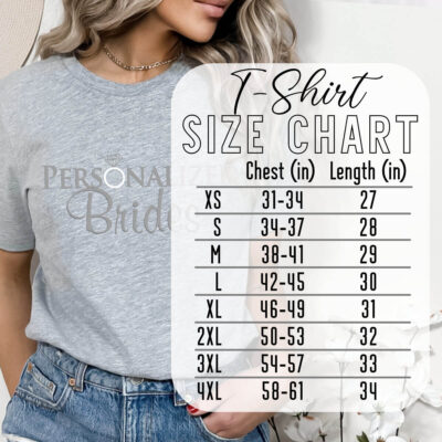 T-shirt Size Chart