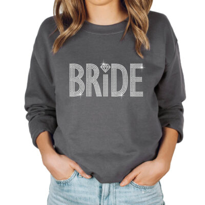 Rhinestone Bride Sweatshirt - Block