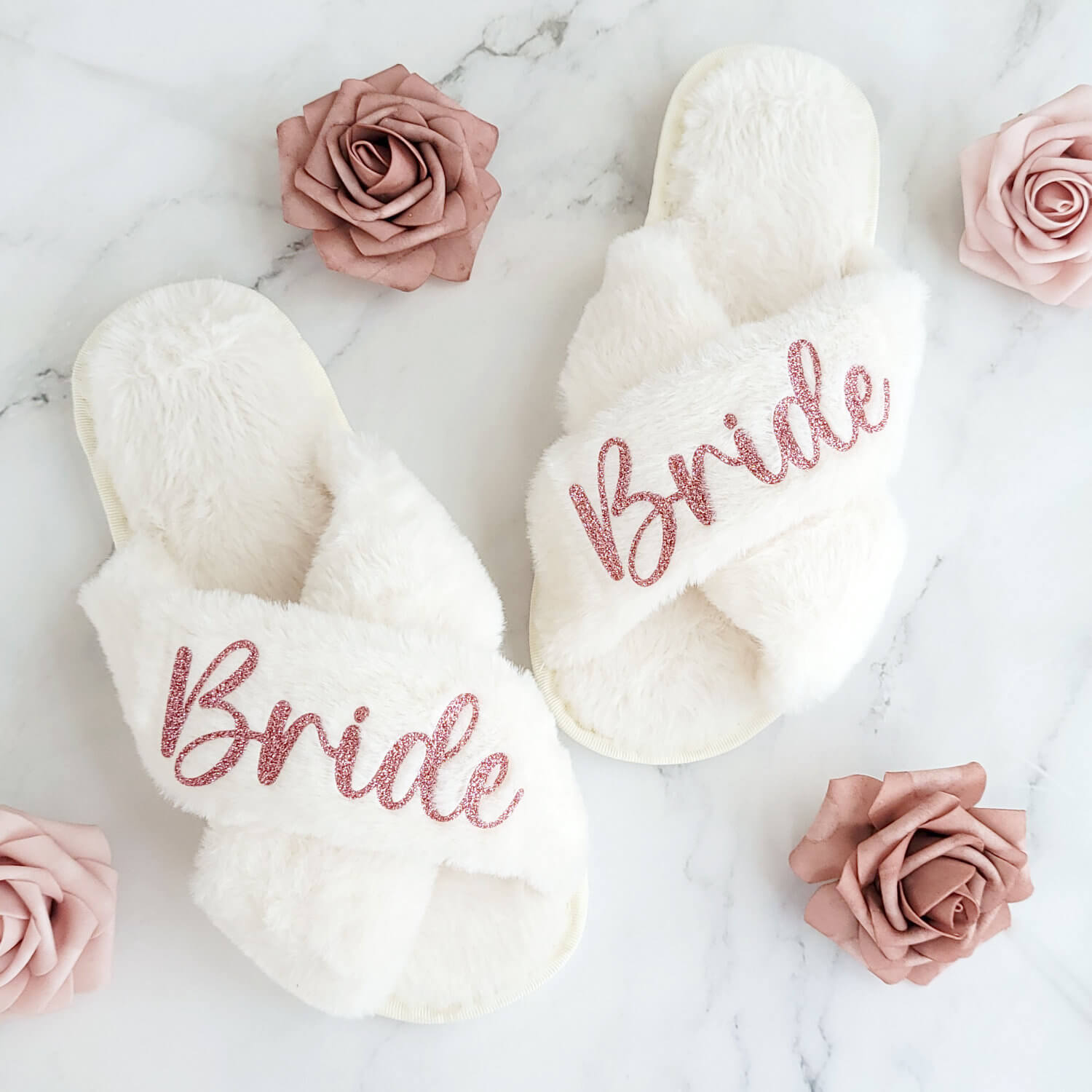 Bride and Bridesmaid Slippers