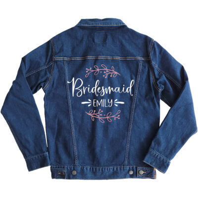 Bridesmaid Jean Jacket with Branches