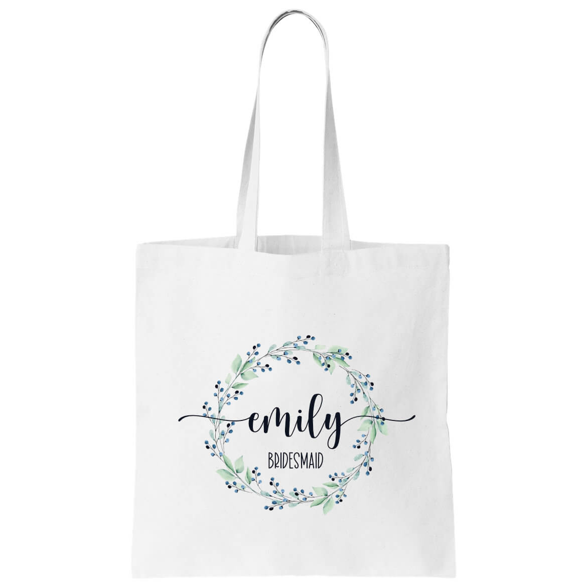 Floral Canvas Bags Gifts for Bridesmaid Initial Tote Bag for