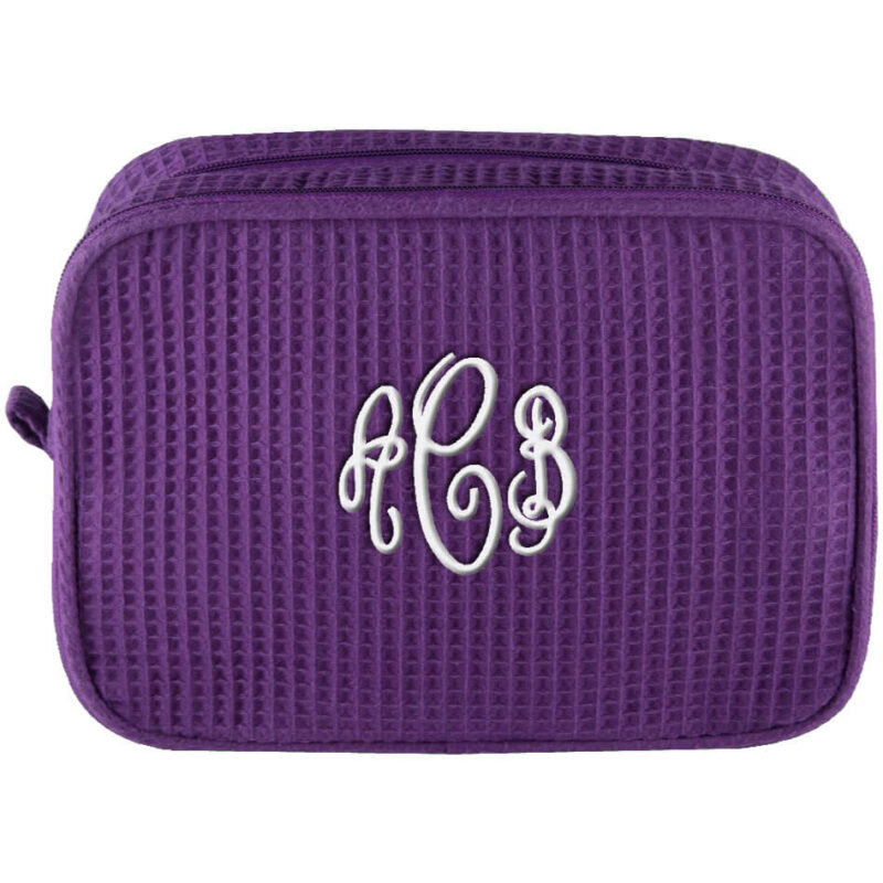 Personalized Cosmetic Bag with Monogram