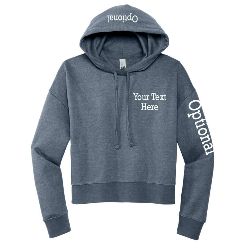 Create your own crop hoodie - chest
