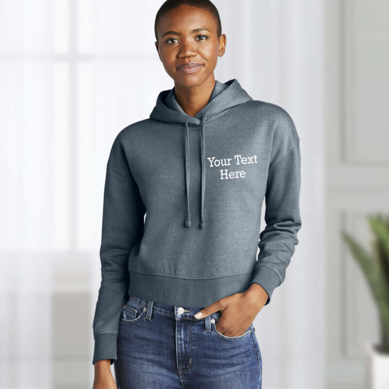 Create Your Own Crop Hoodie - Crest - Lifestyle