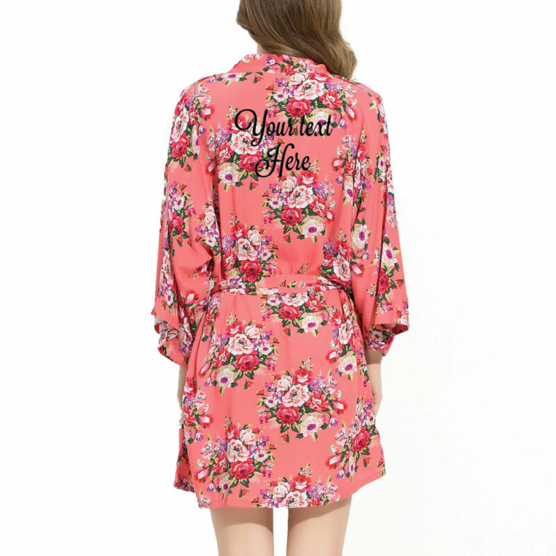 Create Your Own Embroidered Silky Cotton Floral Robe