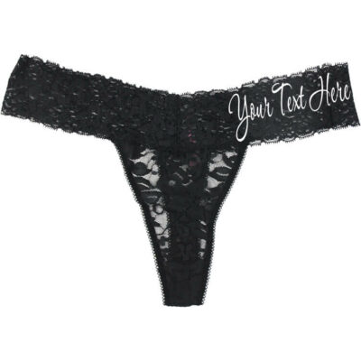 Create Your Own Lace Thong - Personalized Brides