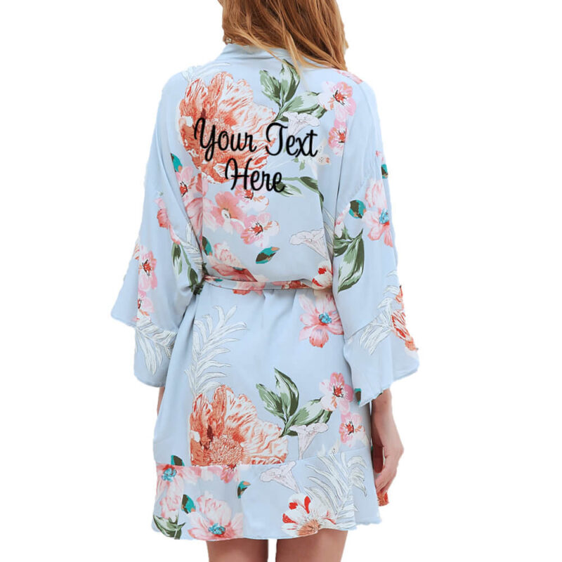 Create Your Own Floral Ruffle Robe