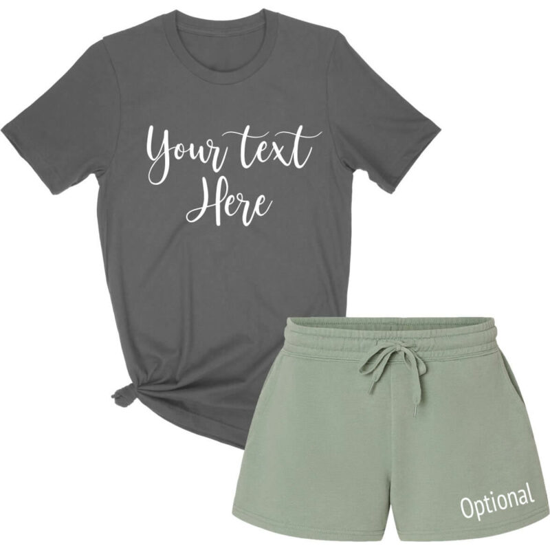 Create Your Own T-Shirt & Shorts Pajama Set