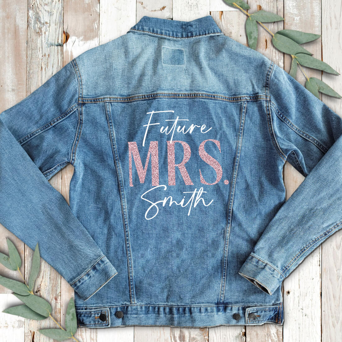 Personalized Bride Jean Jackets