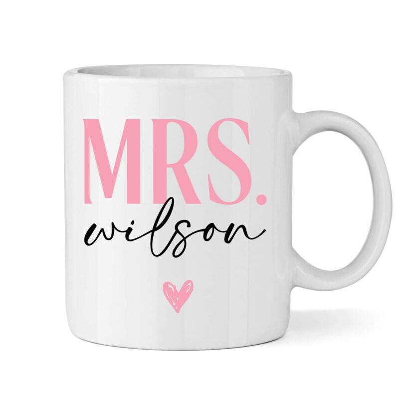 Custom Mrs. Bride Mug