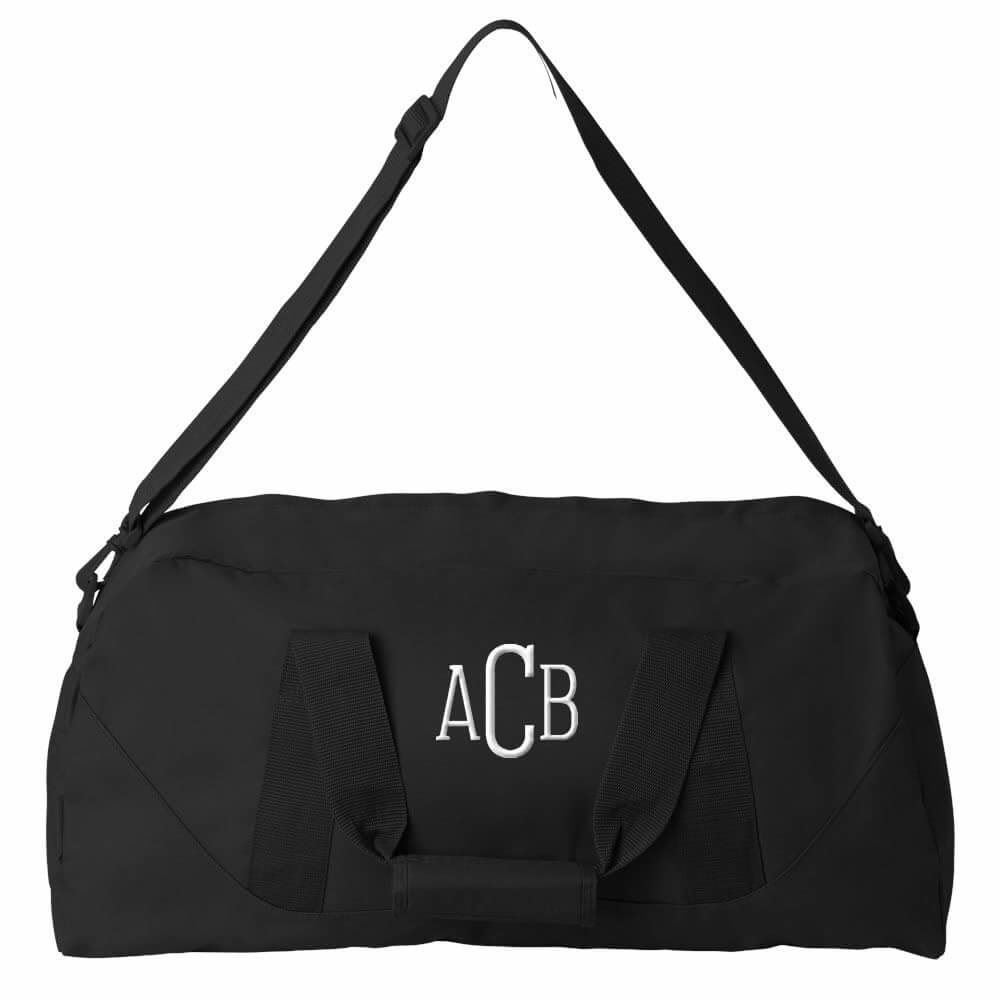 Personalized Duffle Bag for Men, Embroidered with Initials