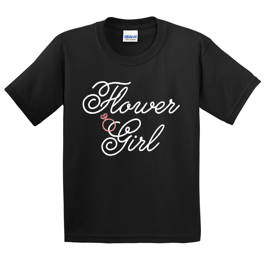 Printed Script Flower Girl T-Shirt