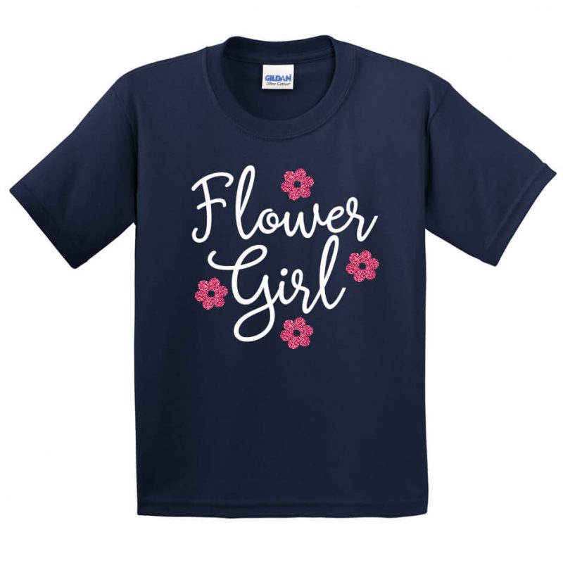 Flower Girl Glitter Shirt