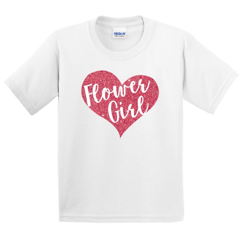 Heart Flower Girl Shirt