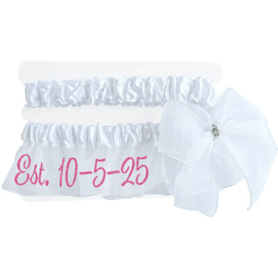Personalized Garter Set with Date