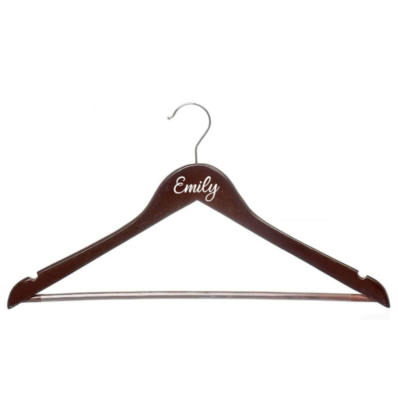 Wood Hanger with Name - Cherry