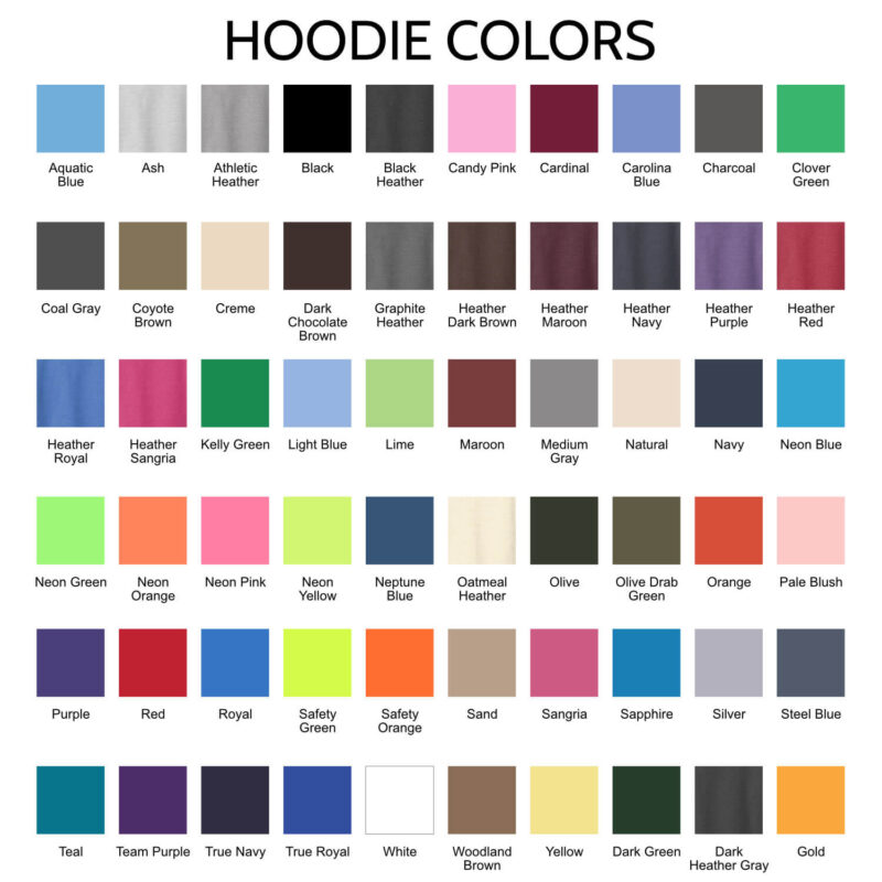 Hoodie Colors