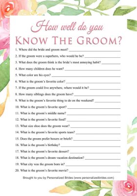 15 Free Printable Bridal Shower Games | Wedding Freebies - Personalized ...