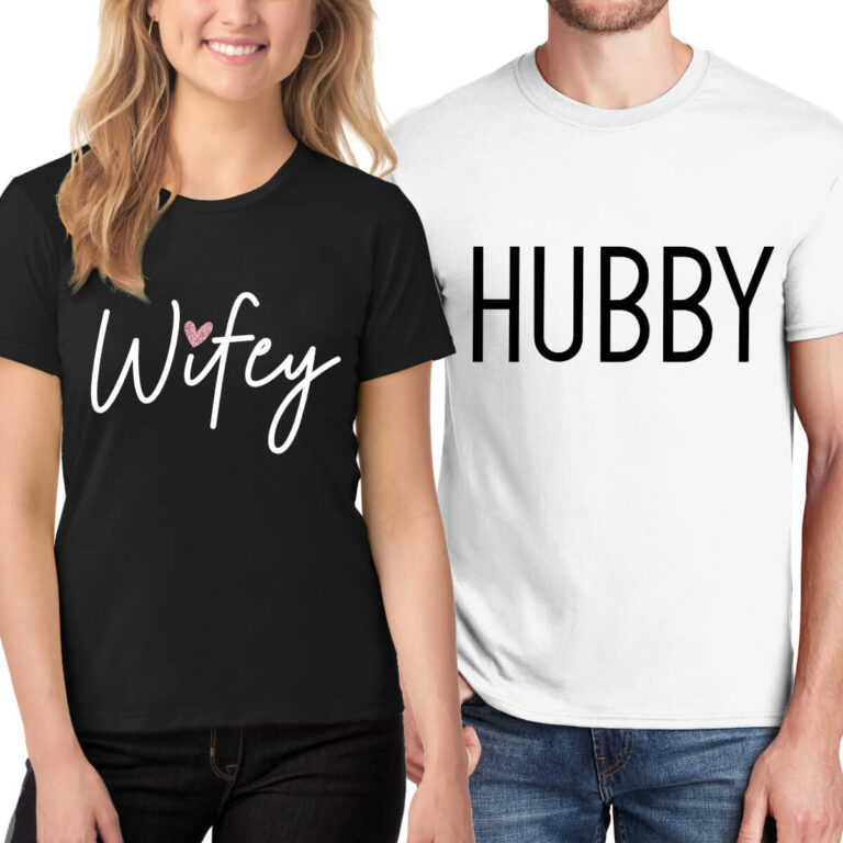 hubby wifey t shirt