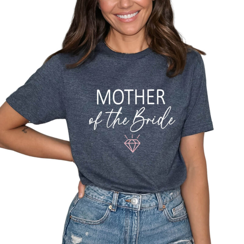"Mother of the Bride" T-Shirt with Diamond