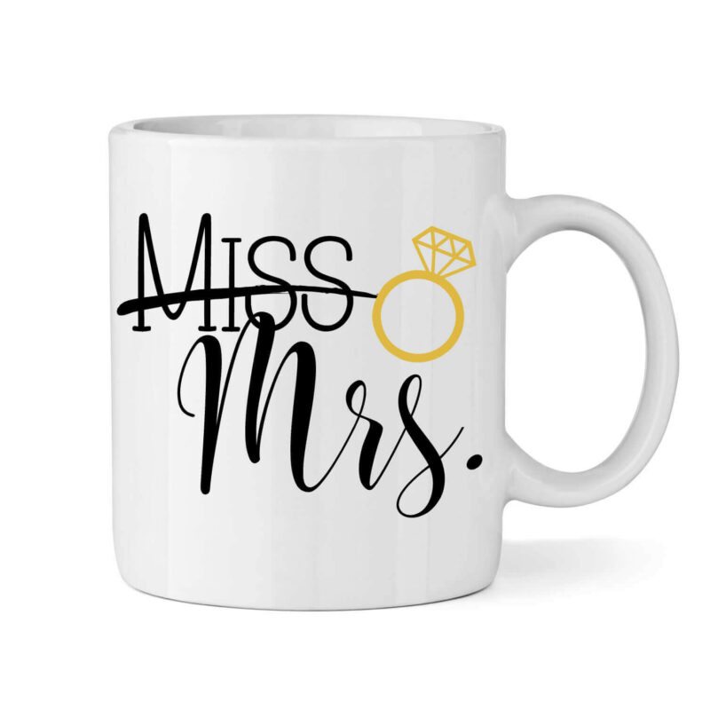 "Miss" to "Mrs." Bride Mug
