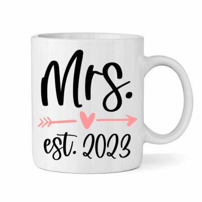 Personalized "Mrs." Bride Mug with Date