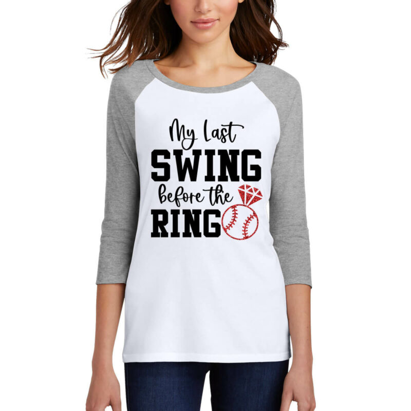 My Last Swing before the Ring Baseball Tee Shirt