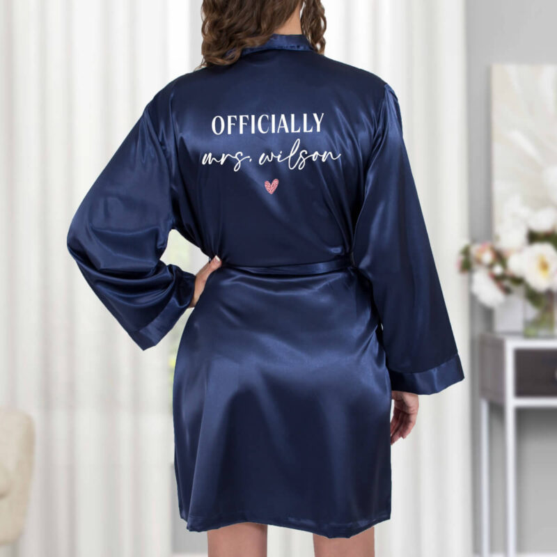 Officially Mrs Satin Robe - Lifestyle