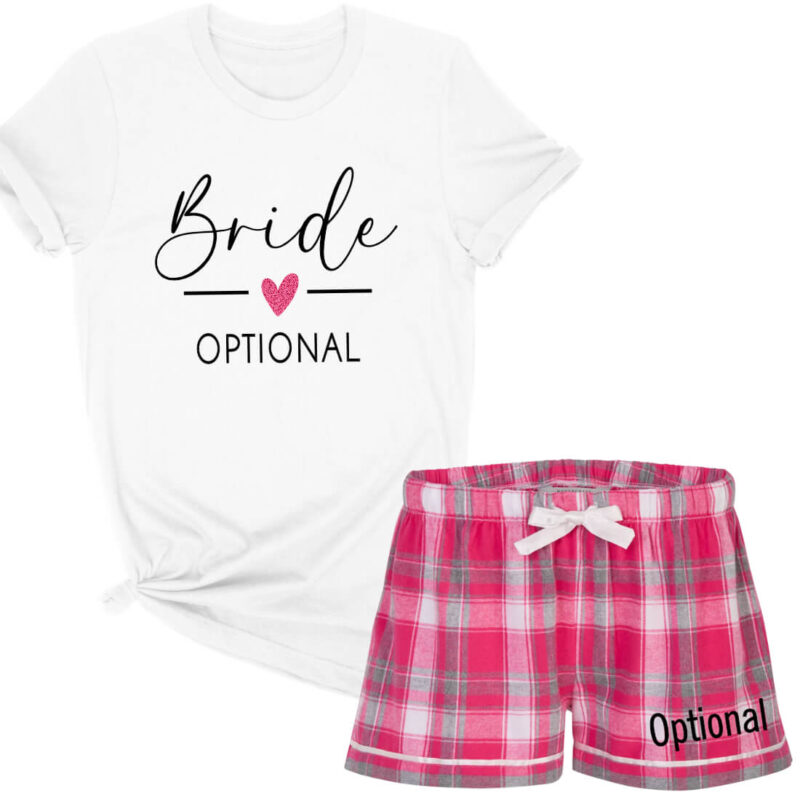 Bride Pajama Set with Arrow