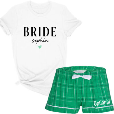 Bride Pajama Set with Name