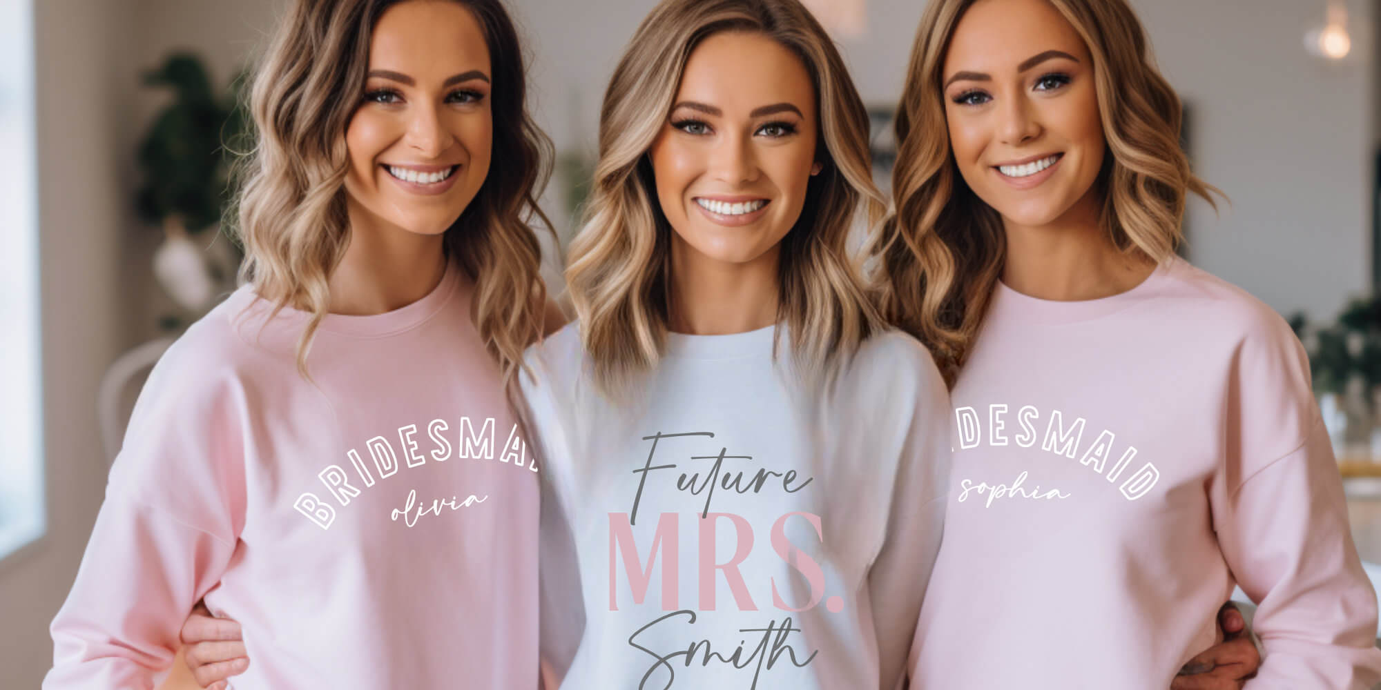 Personalized Bridal Party Sweatshirts and Hoodies