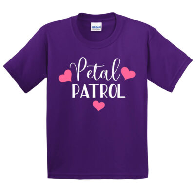 Petal Patrol Flower Girl Shirt with Hearts
