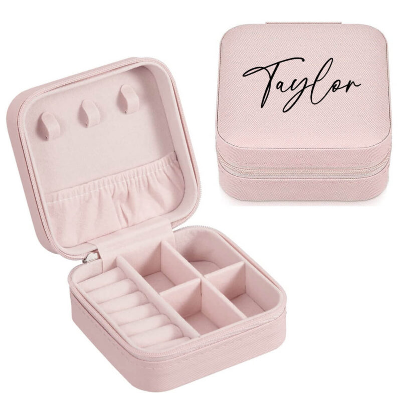 Travel Jewelry Box with Name - Personalized Brides