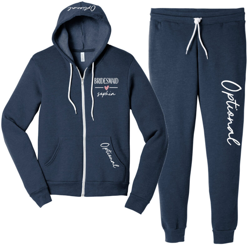 Bridal Party Sweatsuit with Name