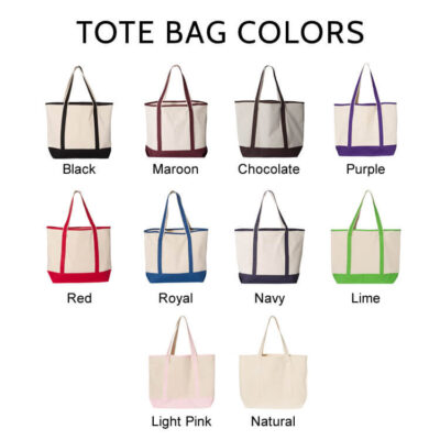 Modern Monogram Tote Bags