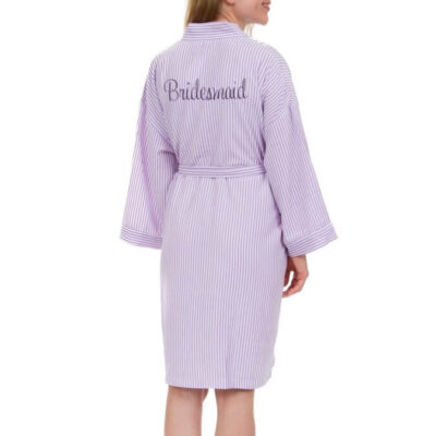 Personalized Seersucker Bridesmaid Robe