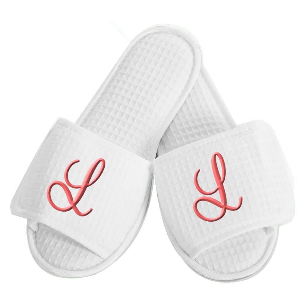 personalized embroidered slippers