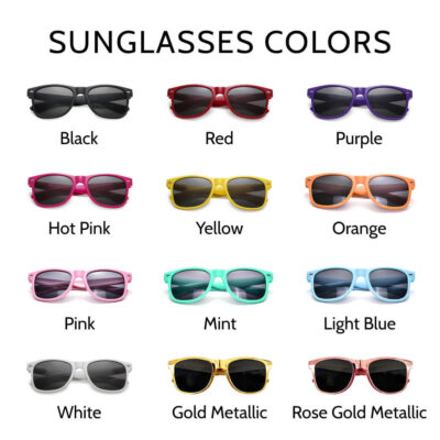 Sunglasses Color Chart