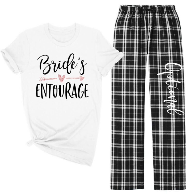 "Bride's Entourage" Flannel Pants Set