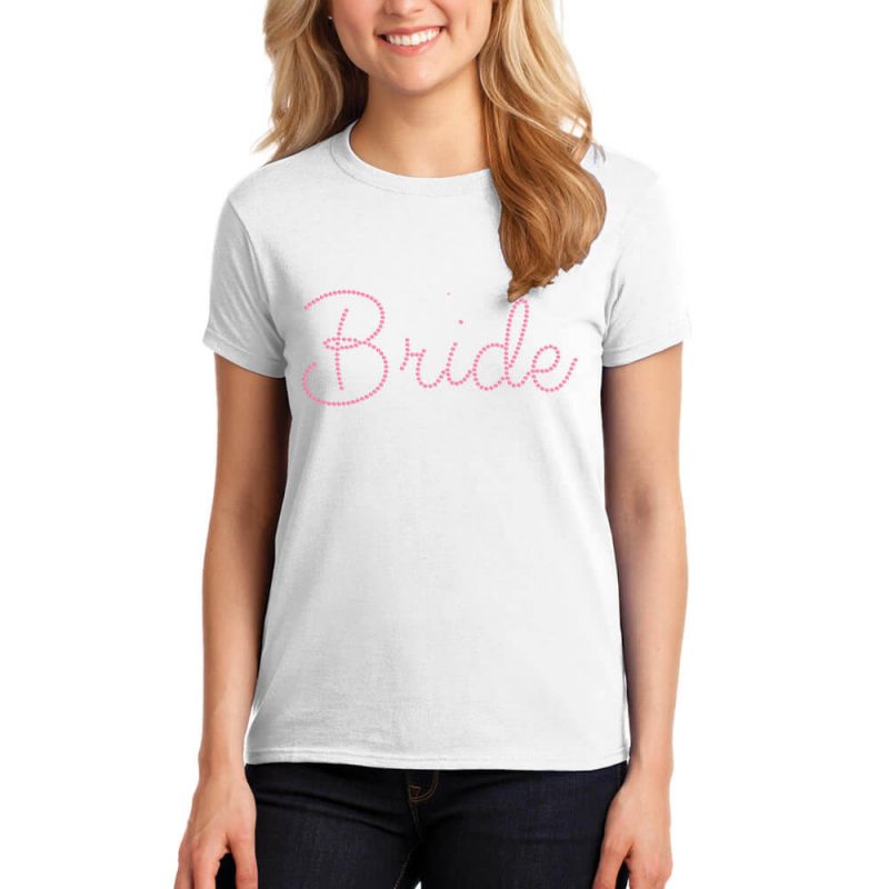 Bride Rhinestone T-Shirt - Personalized Brides