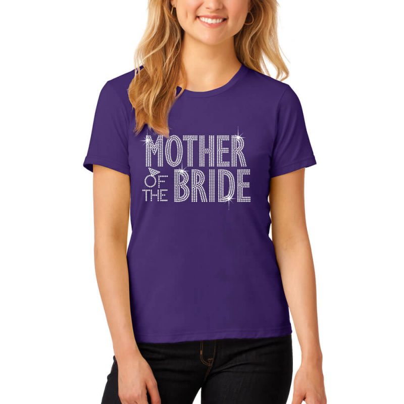 Rhinestone Mother of the Bride/Groom T-Shirt - Block