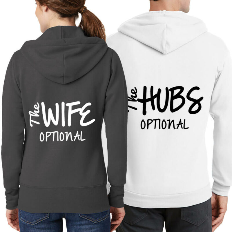 "The Wife" & "The Hubs" Full-Zip Hoodie Set
