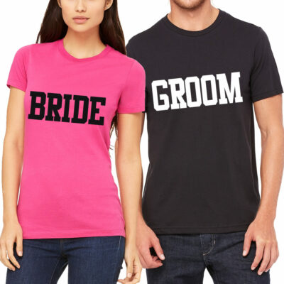 Bride & Groom T-Shirt Set - Block
