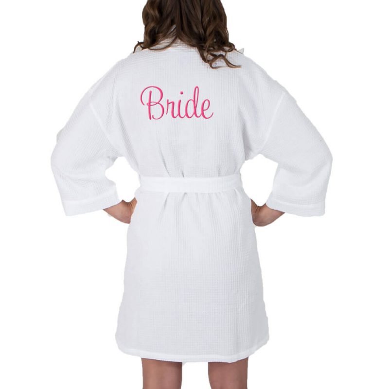 Personalized Waffle Bride Robe